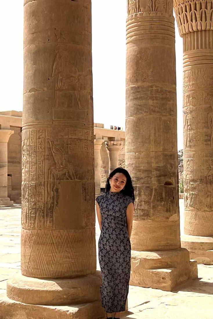 Among ancient columns, Egypt